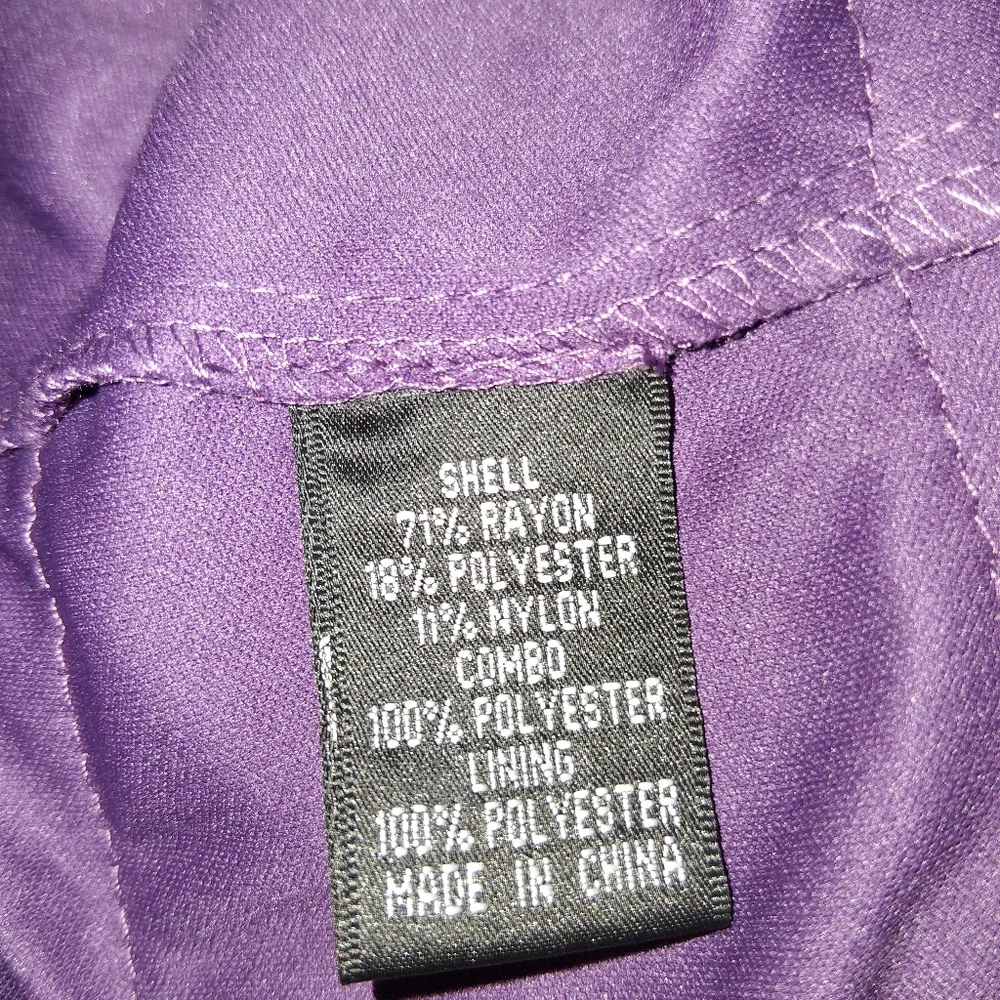 Adrianna Papell New  Rich Purple Layered Mini Dress - Picture 13 of 16